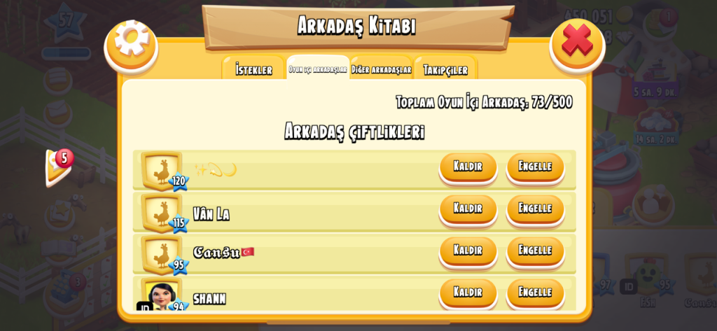 Hayday arkadaş silme işlemi nasıl yapılır